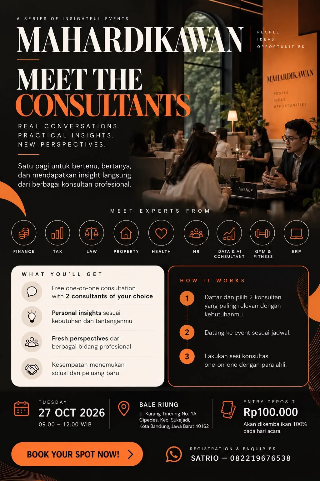Poster for MAHARDIKAWAN: Meet the Consultants
